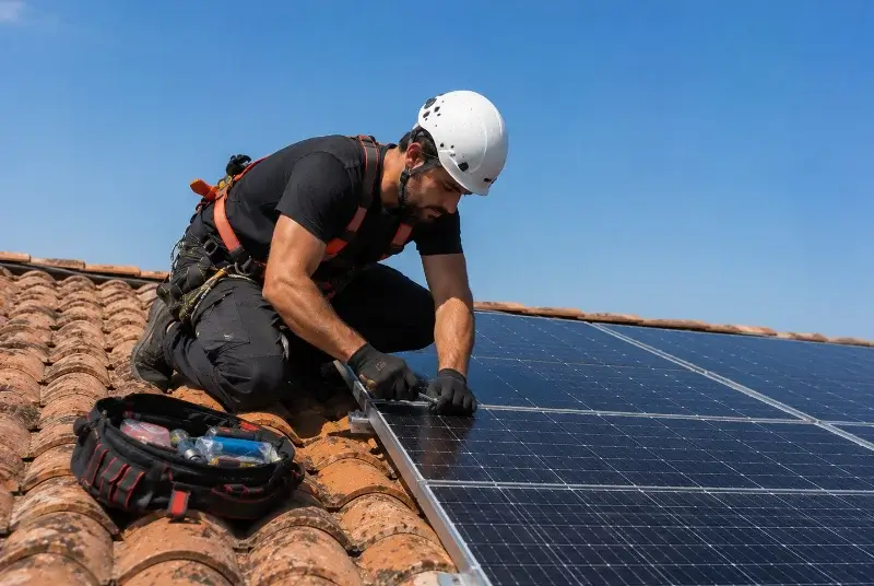 Maintenance et monitoring de panneaux solaires à la Bretonnière-la-Claye