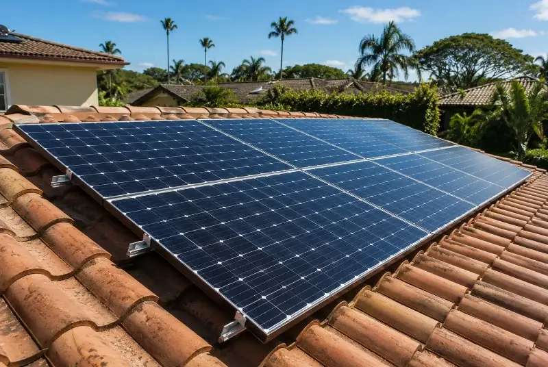 Installation de panneaux solaires à la Bretonnière-la-Claye